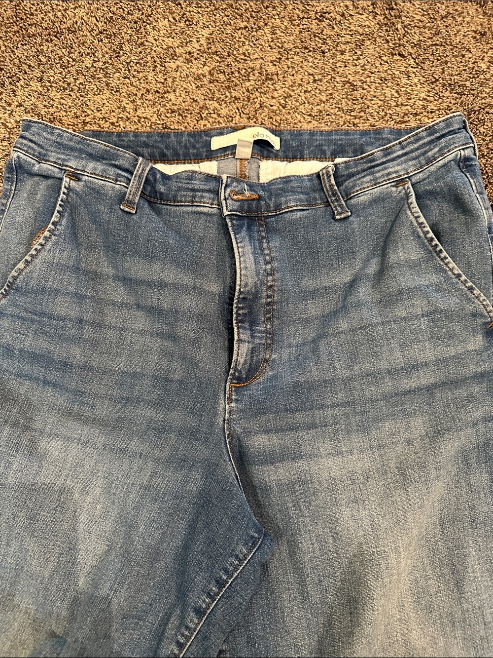 Ella Moss Size 16 Capri Blue Jeans - Picture 3 of 6